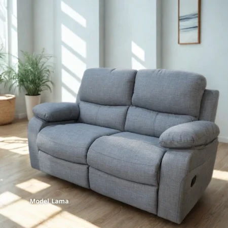 Lazy Boy Two-Seater Sofa (Lama) – Electric